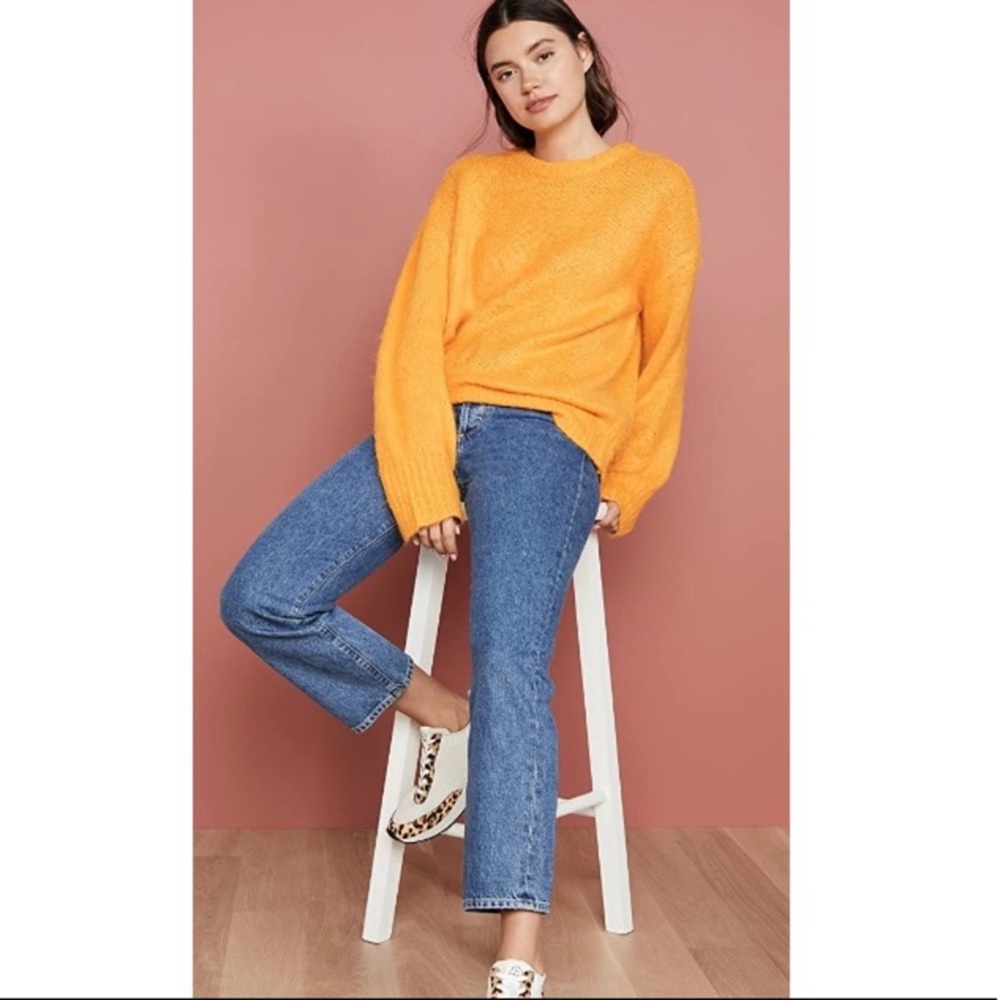 J.O.A Oversized Pullover Mustard Sweater New! Sz M